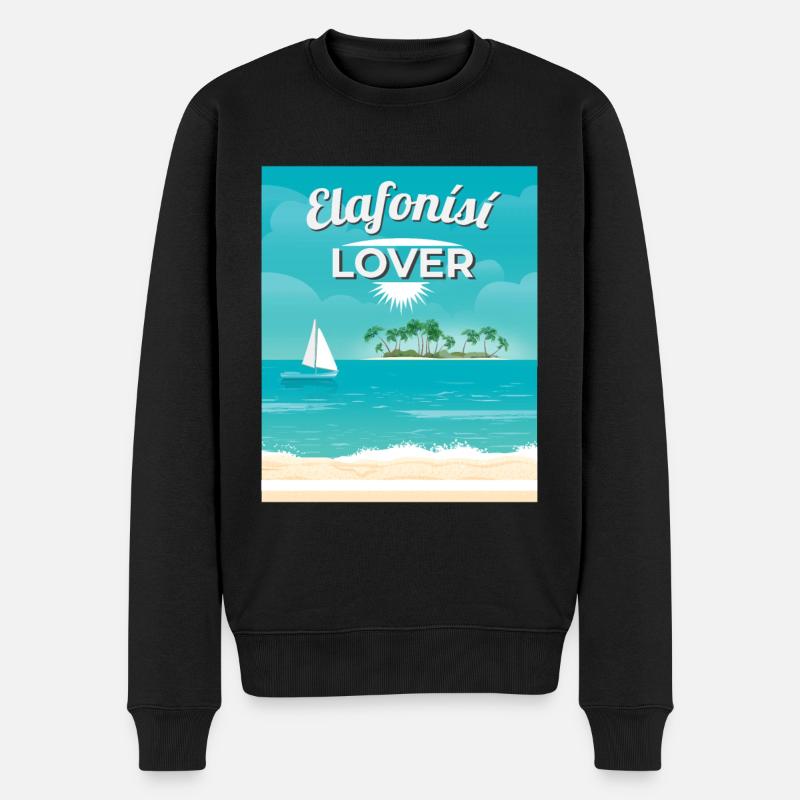 Elafonisi Lover - Pull Premium bio Homme - noir