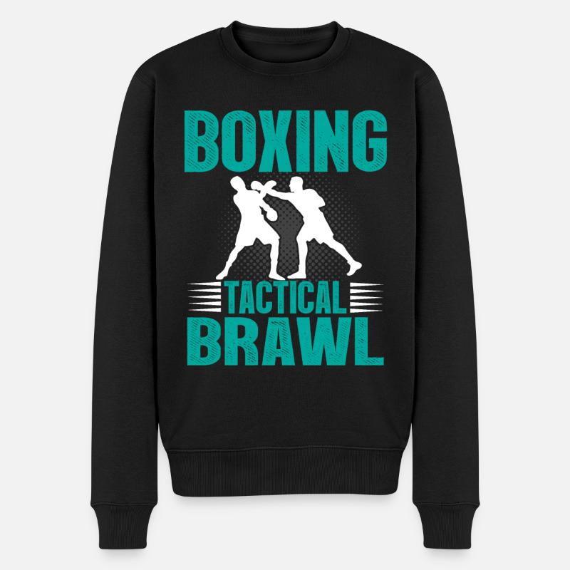 Boxing: Tactical Brawl - Männer Premium Bio Pullover - Schwarz