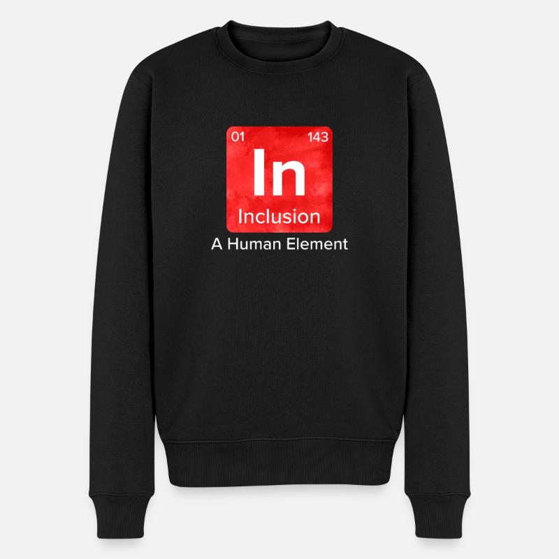 Inklusion Solidarität Mitgefühl für handicap - Männer Premium Bio Pullover - Schwarz