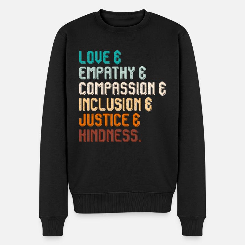 Inclusion Compassion Personnes handicapées - Pull Premium bio Homme - noir
