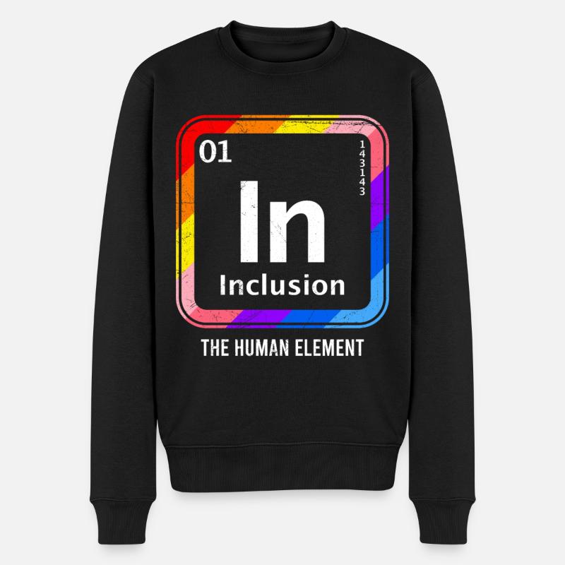 Inclusion Acceptation et solidarité pour - Pull Premium bio Homme - noir