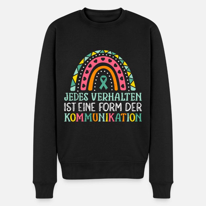 Autismus Awareness und Solidarität - Männer Premium Bio Pullover - Schwarz