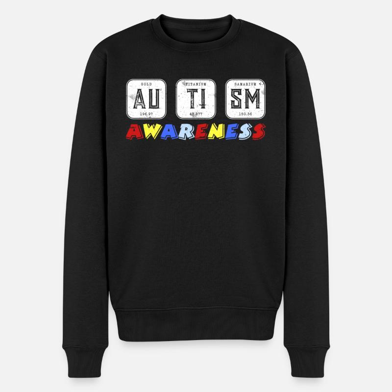 Neurodiversité autistique Sensibilisation à l’autisme - Pull Premium bio Homme - noir