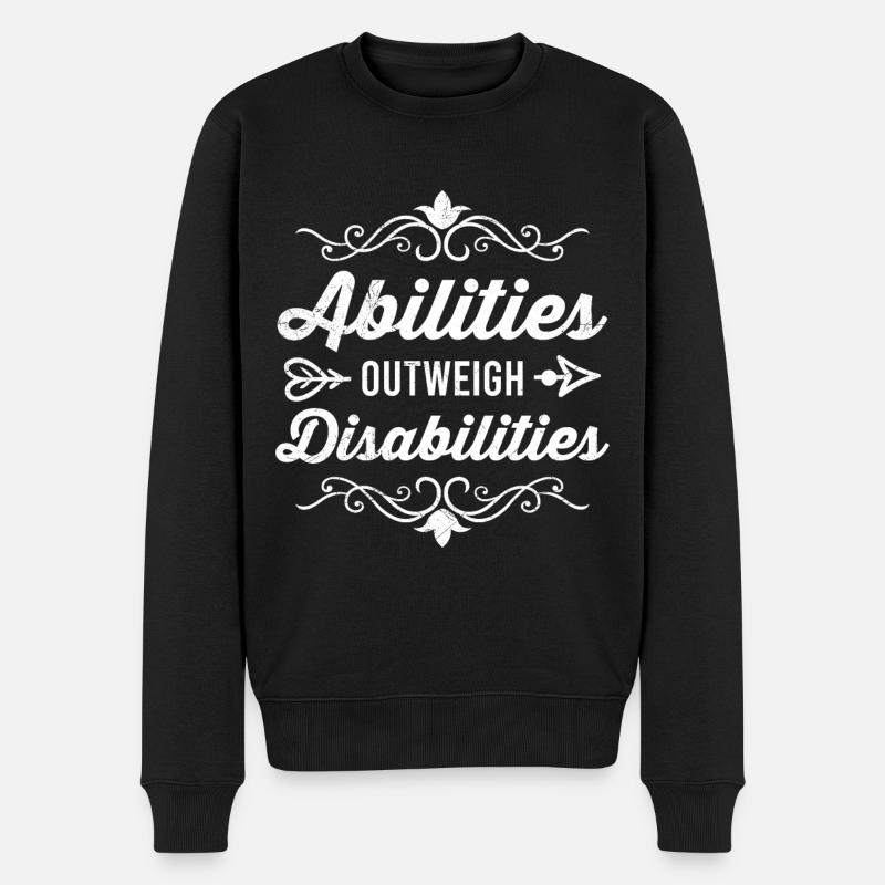 Inklusion Akzeptanz Freundlichkeit Solidarität - Männer Premium Bio Pullover - Schwarz