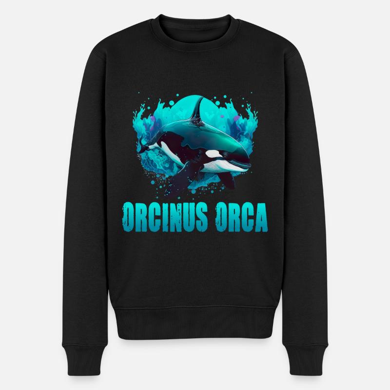 ORCINUS ORCA für einen Orca-Liebhaber und - Männer Premium Bio Pullover - Schwarz