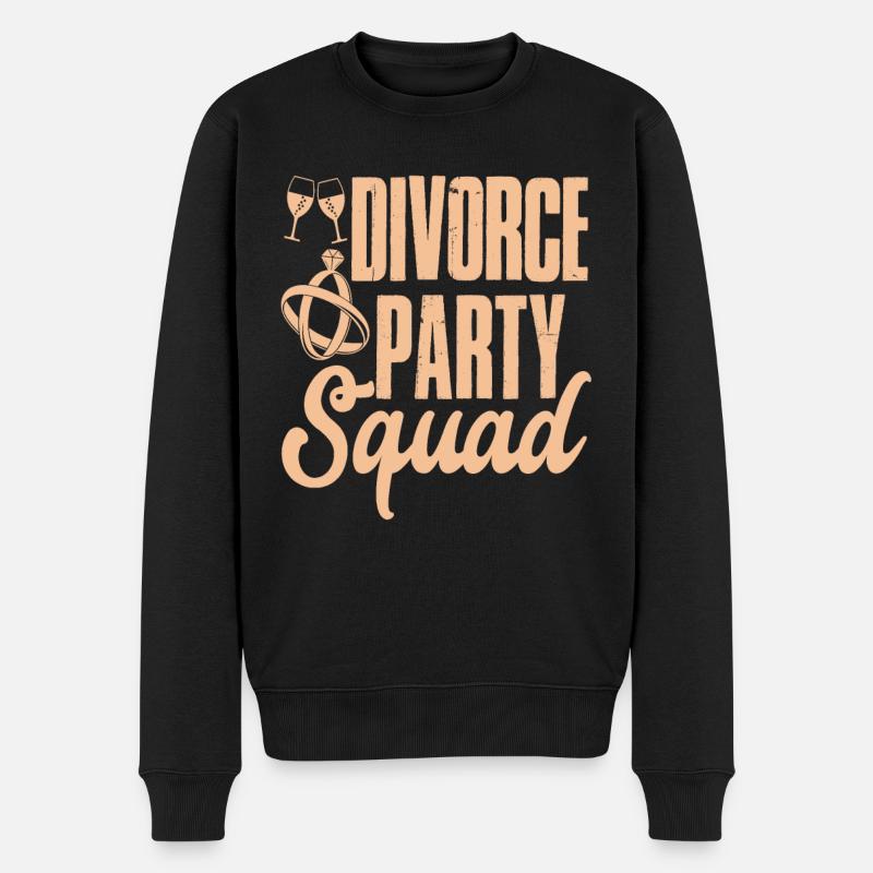 Scheidungsparty Endlich Geschieden Scheidung - Männer Premium Bio Pullover - Schwarz