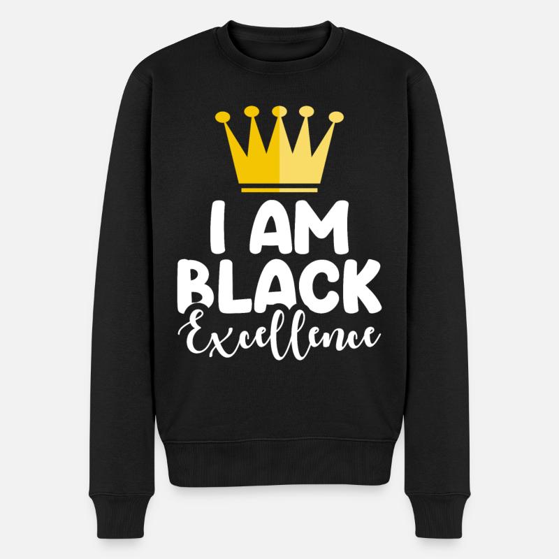 Femme noire Fierté afro-américaine - Pull Premium bio Homme - noir