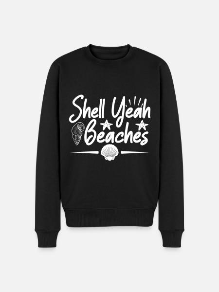 Shell Sea Turtle Lovers Beaches - Men's Premium Organic Jumper - black