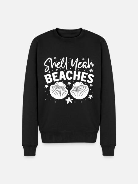 Shell Sea Turtle Lovers Plages - Pull Premium bio Homme - noir