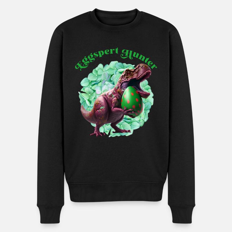 Eggspert Hunter Ostereier Suche Osterhasen - Männer Premium Bio Pullover - Schwarz