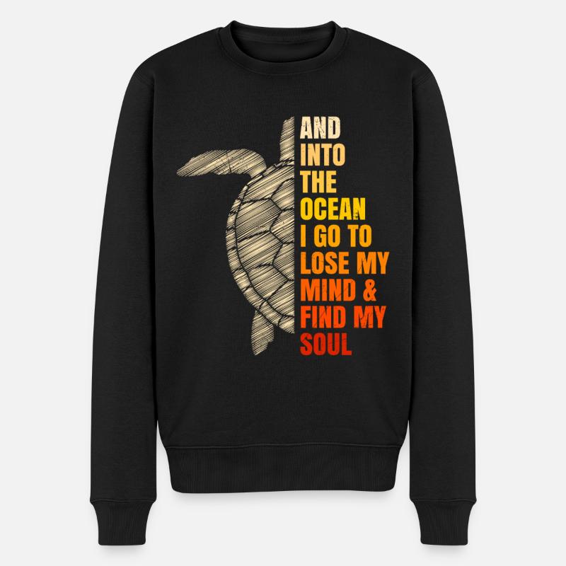 Into The Ocean Lose My Mind Umweltschutz - Männer Premium Bio Pullover - Schwarz