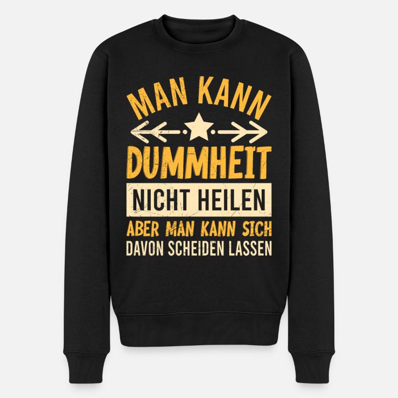 Scheidungsparty cooler Ex Mann Scheidung - Männer Premium Bio Pullover - Schwarz