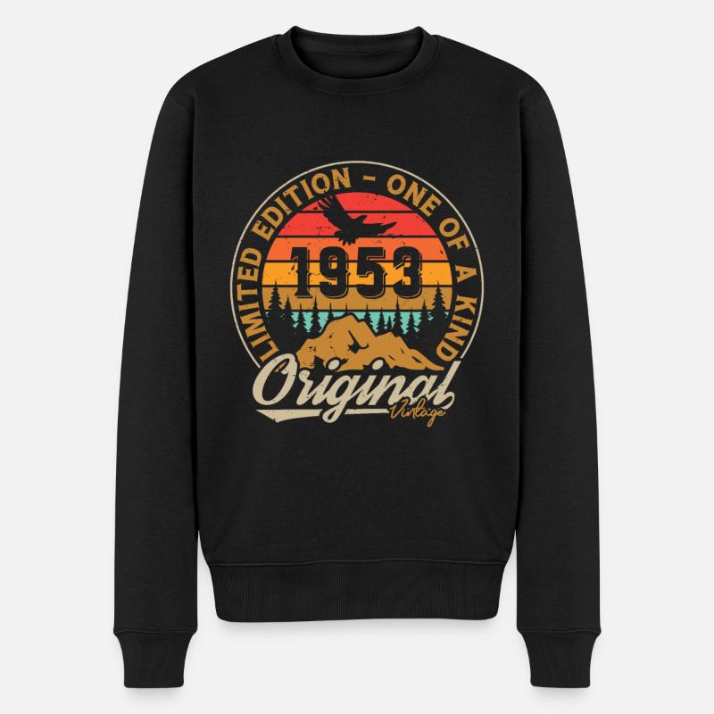 Original 1953 Vintage Rétro Cadeau D'anniversaire - Pull Premium bio Homme - noir