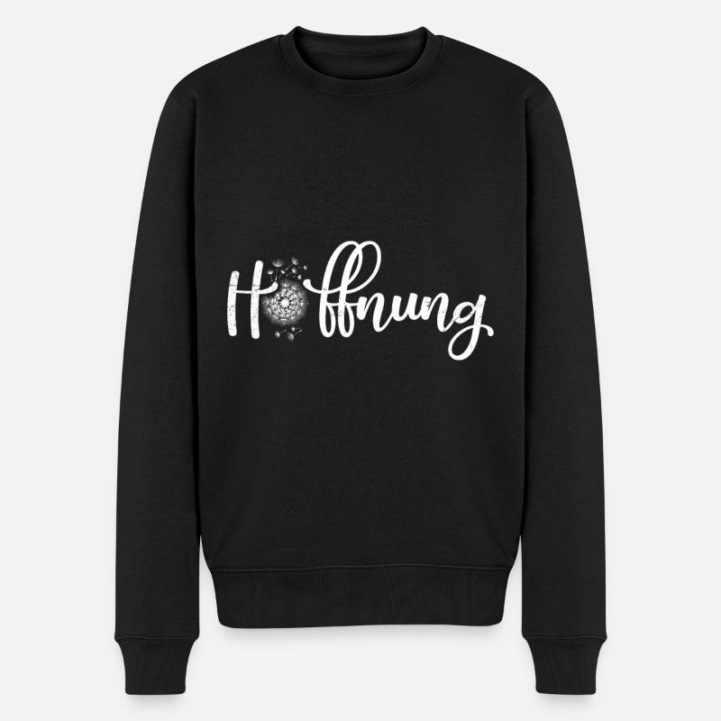 Pusteblume Hoffnung Awareness Gärtnerin Hope - Männer Premium Bio Pullover - Schwarz