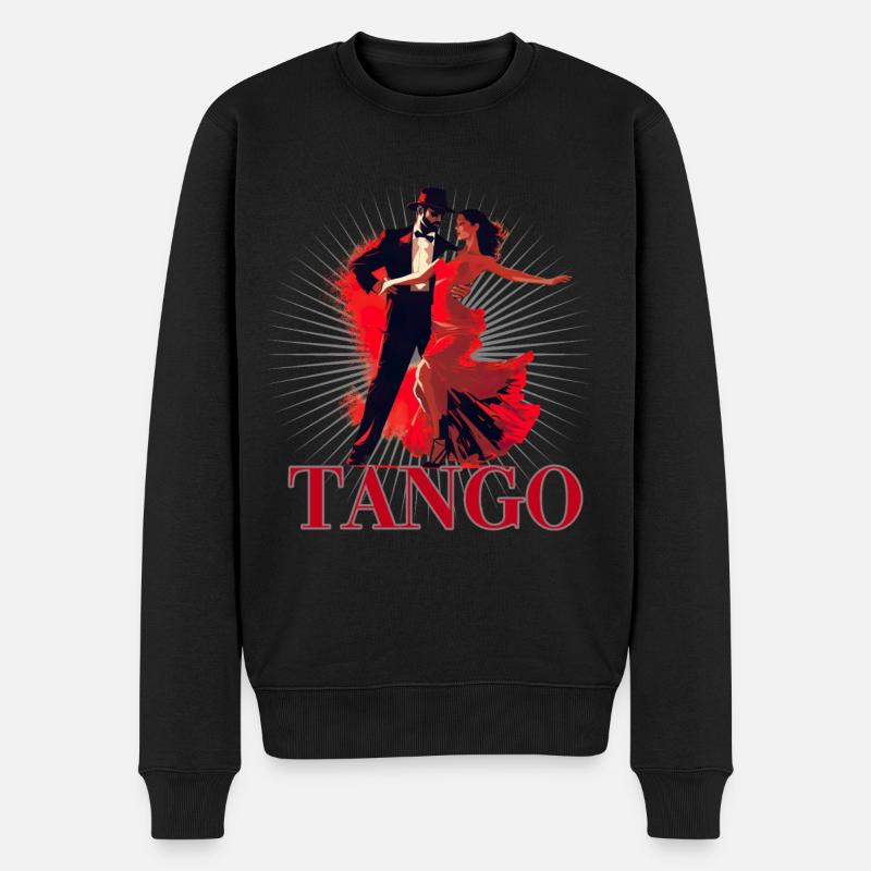 Tango Tanz für einen Tango Tänzer Tänzerinnen - Männer Premium Bio Pullover - Schwarz