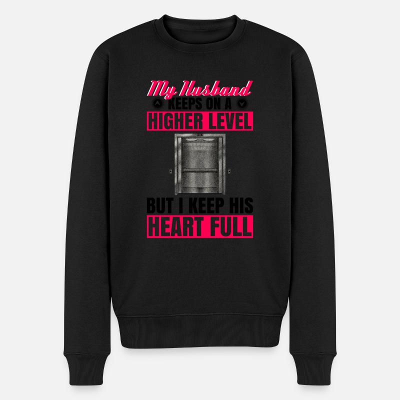 Aufzugstechniker-design Für Eine - Pull Premium bio Homme - noir