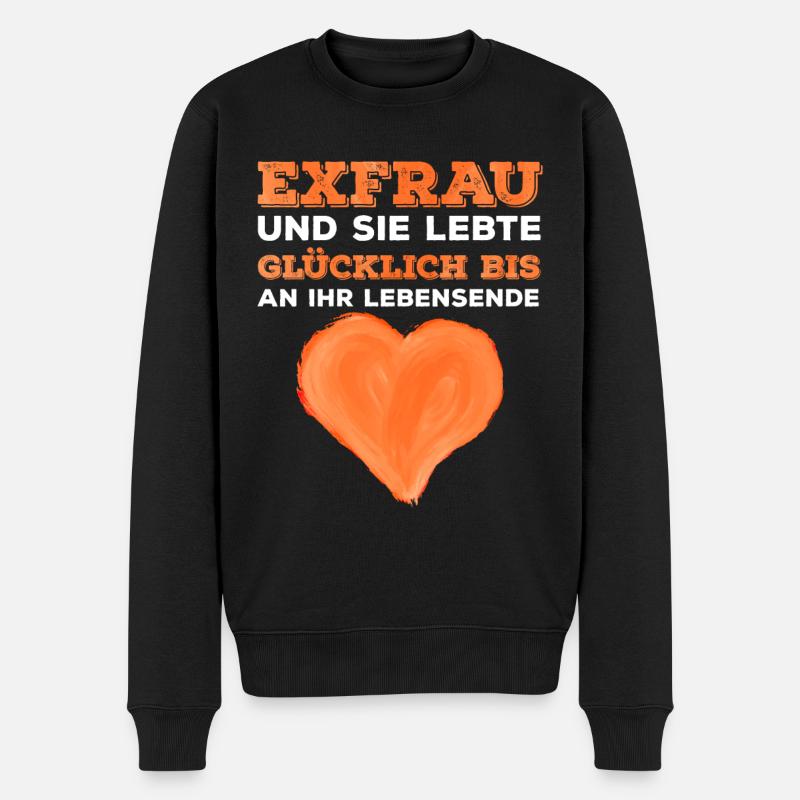 Scheidungsparty Finally Divorced Scheidung - Männer Premium Bio Pullover - Schwarz