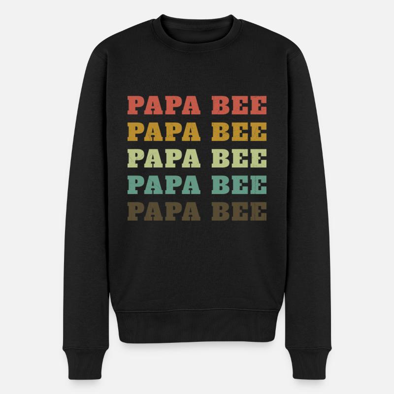 Papa Bee Apiculteur Papa - Pull Premium bio Homme - noir