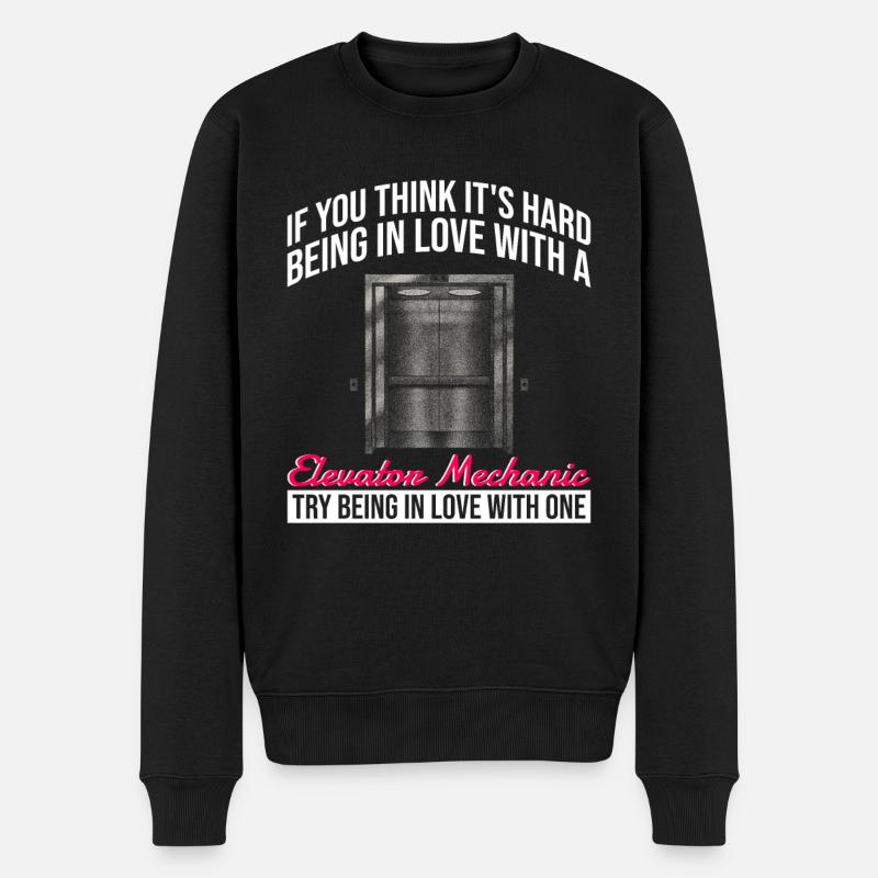 Aufzugsmechaniker-design Für Eine - Pull Premium bio Homme - noir
