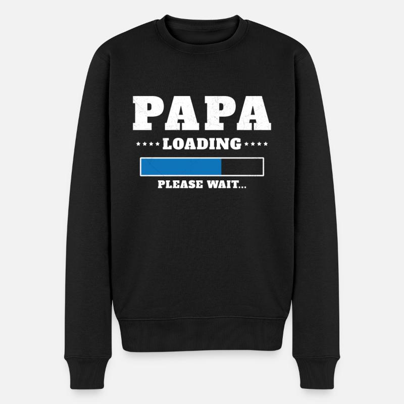Loading Dad Please wait - Men's Premium Organic Jumper - black