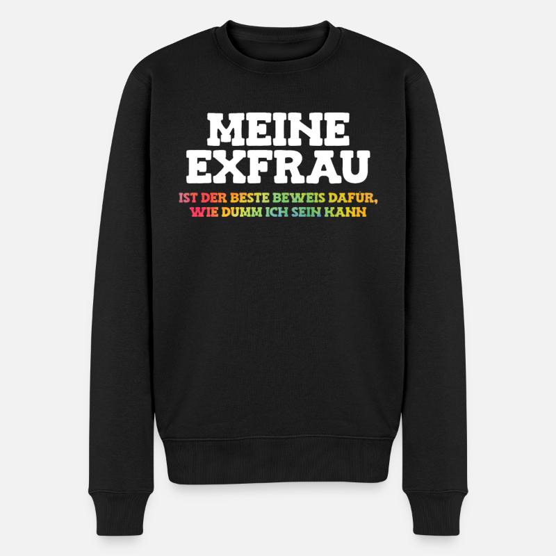 Scheidungsparty Finally Divorced Scheidung - Männer Premium Bio Pullover - Schwarz