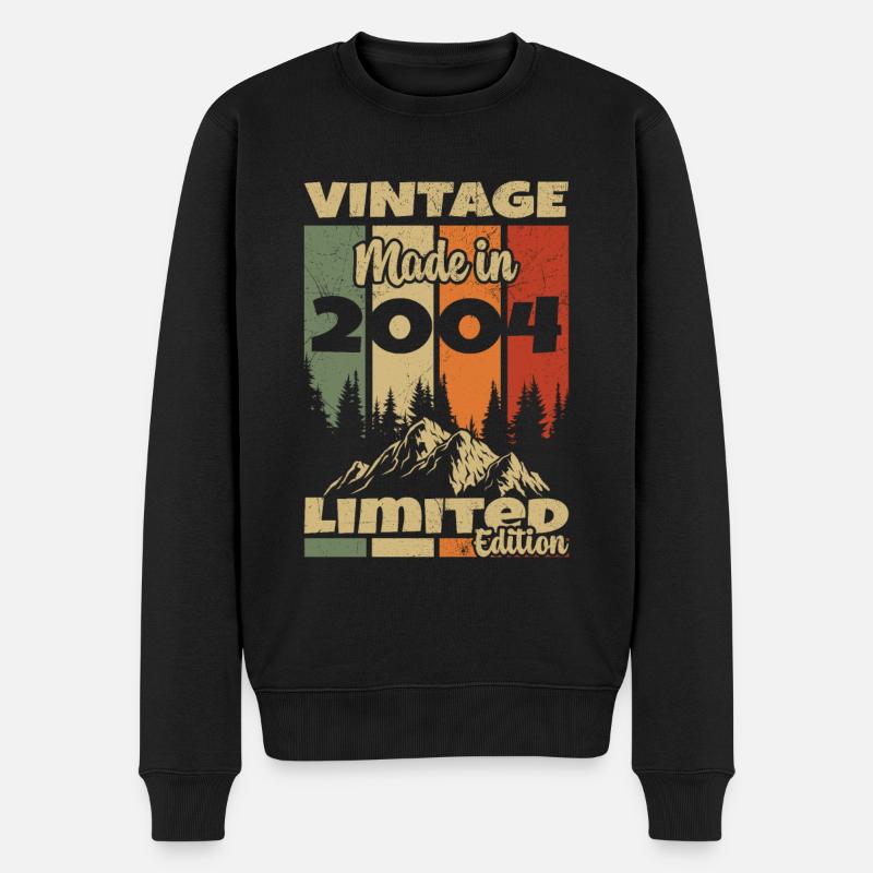 Cadeau d'anniversaire vintage original 2004 - Pull Premium bio Homme - noir