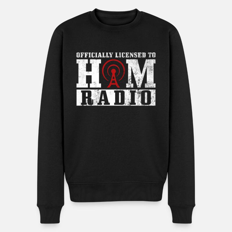 Lizenziertes Amateurfunk-design Für - Pull Premium bio Homme - noir