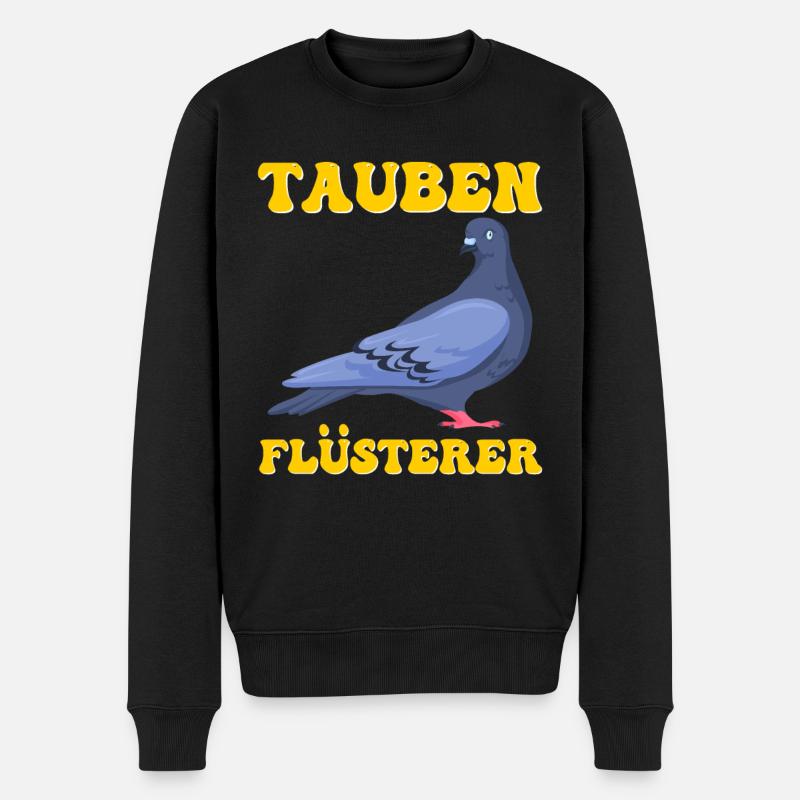 Tauben Flüsterer Taubenfreunde Taubenzucht - Männer Premium Bio Pullover - Schwarz
