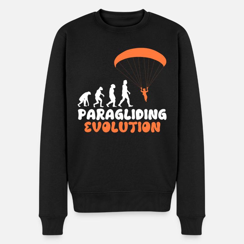 Parapente Evolution Parapente Filles - Pull Premium bio Homme - noir