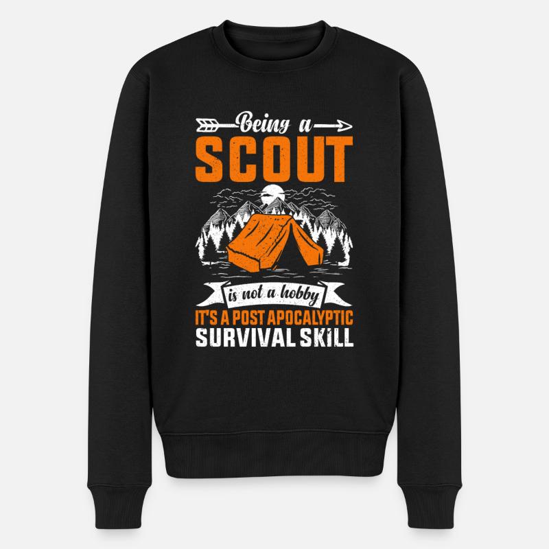Ein Scout Zu Sein Ist Kein Hobby -Scout -Geschenk - Männer Premium Bio Pullover - Schwarz