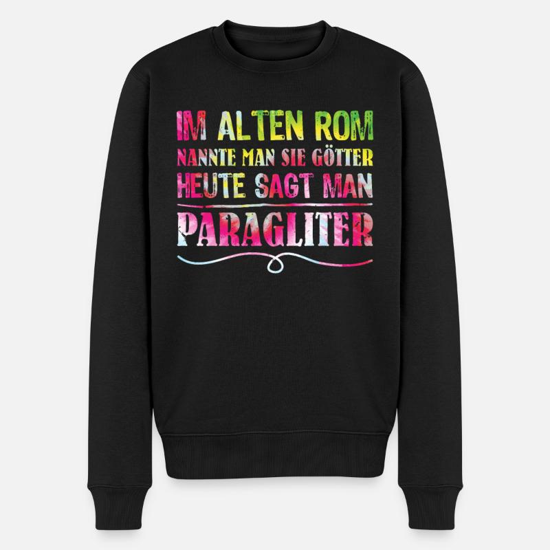 Parapentes Aujourd’hui, ils disent parapentes - Pull Premium bio Homme - noir