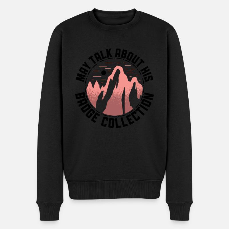 Pfadfinderleiter-design Für Einen - Männer Premium Bio Pullover - Schwarz