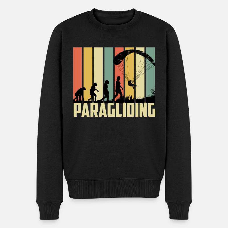 Parapente Evolution Parapente - Pull Premium bio Homme - noir