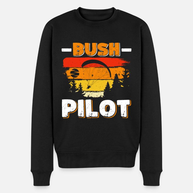 Pilote de parapente Gleitschirmflieger - Pull Premium bio Homme - noir