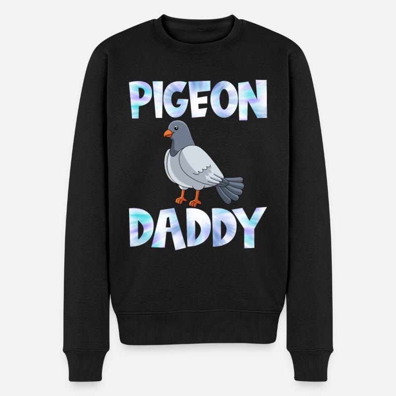 Tauben Papa Taubenliebhaber Taubenzüchter Männer - Männer Premium Bio Pullover - Schwarz