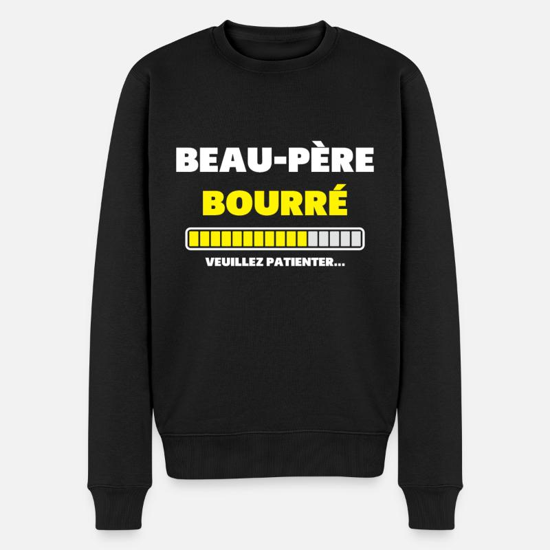 Beau-père bourré humour Cadeau - Pull Premium bio Homme - noir