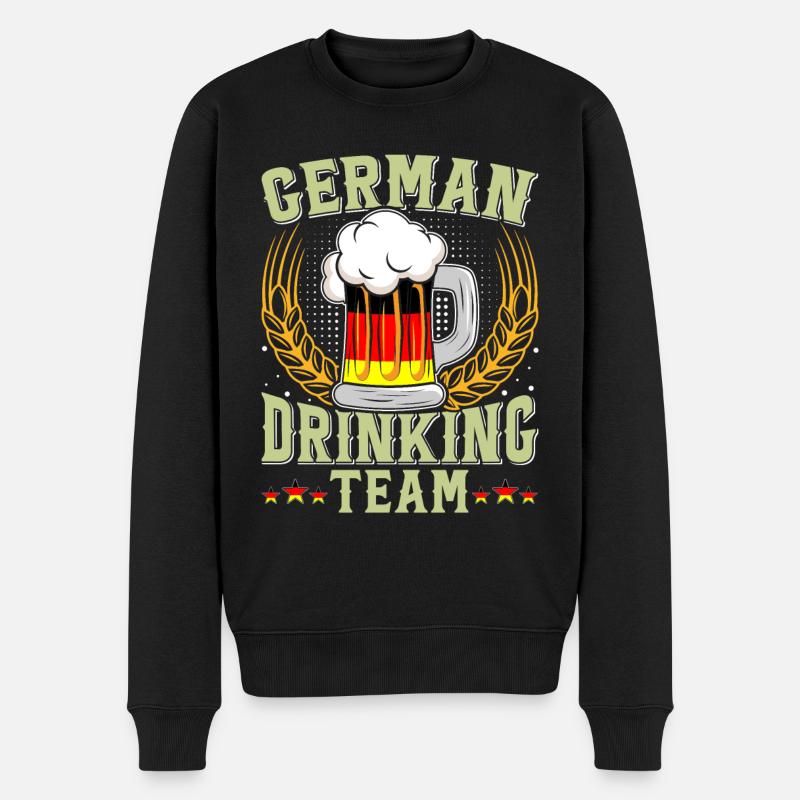 Équipe allemande de buveurs Bierfan - Pull Premium bio Homme - noir