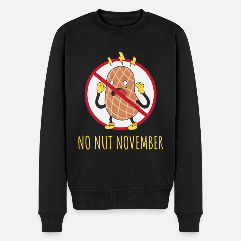 No Nut Novembre - Pull Premium bio Homme - noir