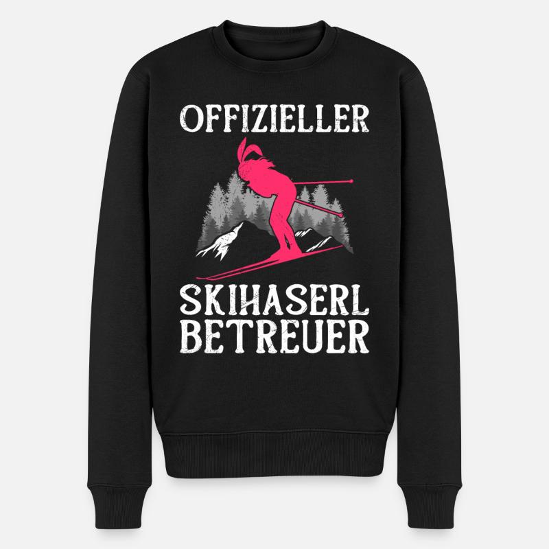 Offizieller Skihasen Betreuer Apres Party - Männer Premium Bio Pullover - Schwarz