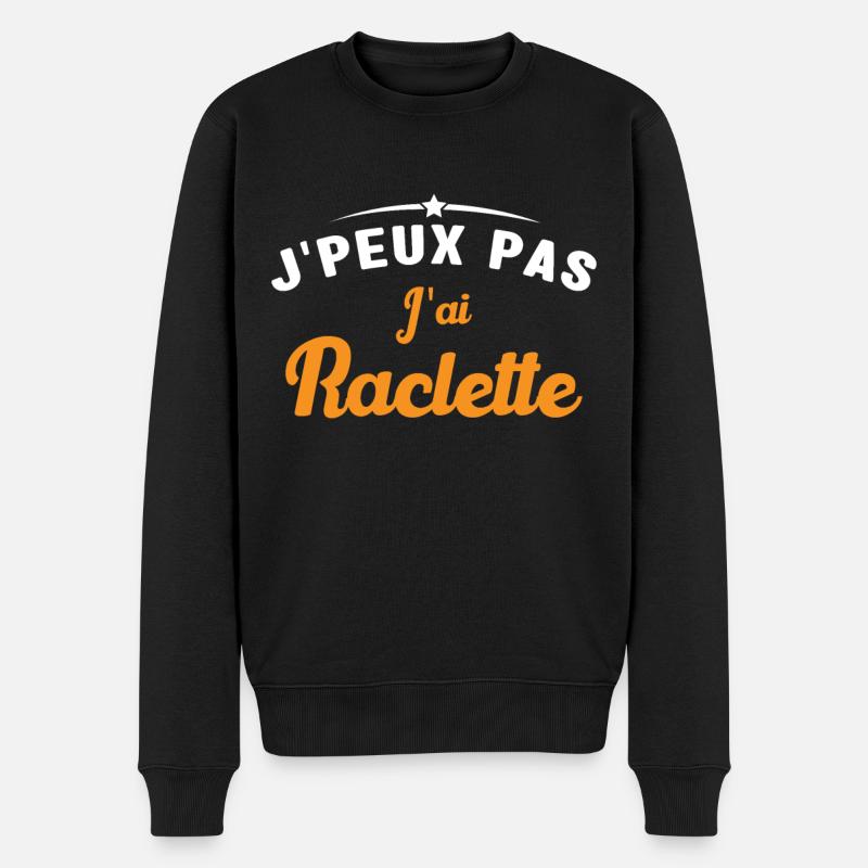 J'peux pas j'ai raclette - Pull Premium bio Homme - noir