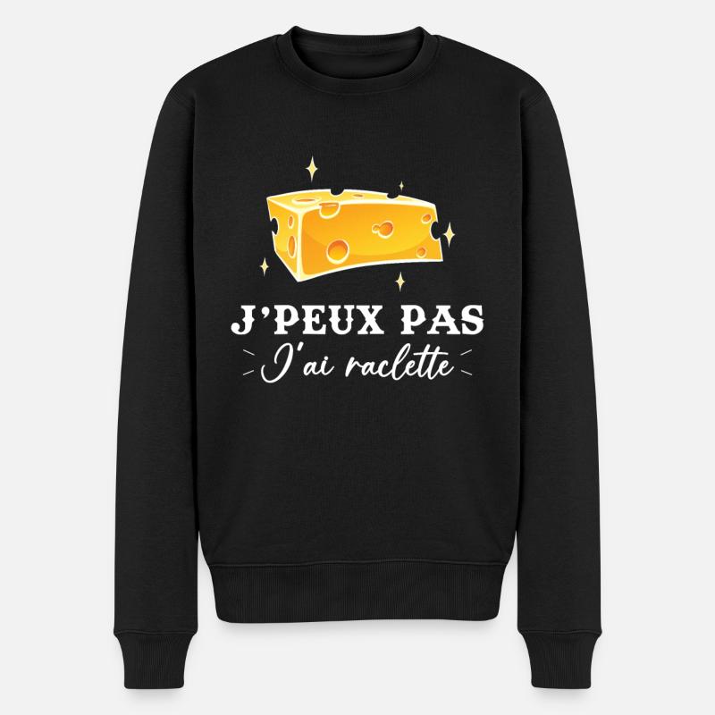 J'peux pas j'ai raclette - Pull Premium bio Homme - noir