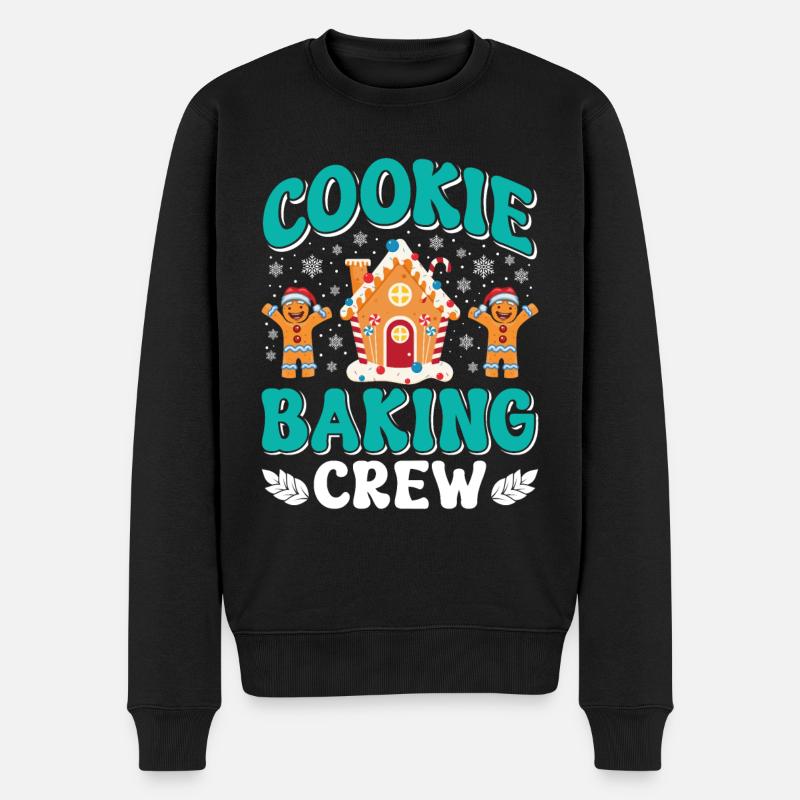 Weihnachtsgebäck Cookie Baking Crew Backfans - Männer Premium Bio Pullover - Schwarz