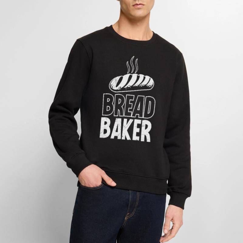 Baker BREAD BAKER Baking Fans Bread Dough Bakery Men's Premium Organic Jumper