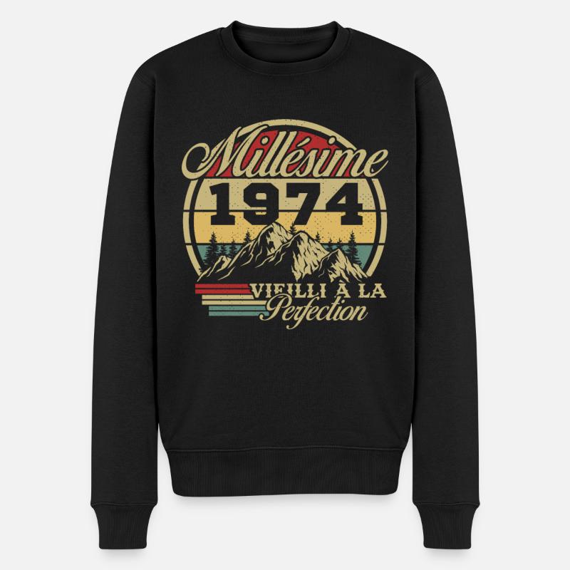 Millésime 1974 - Pull Premium bio Homme - noir
