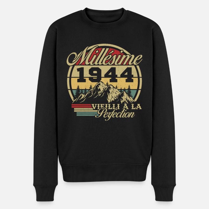Millésime 1944 - Pull Premium bio Homme - noir