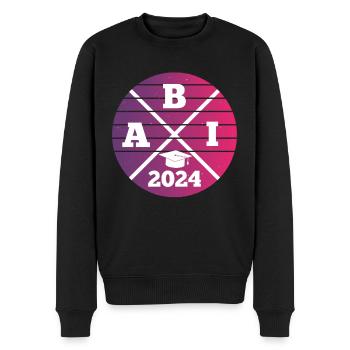 ABI 2024 Abitur Abitur School Leaving Certificate - Men's Premium Organic Jumper - black - Front - Nico (187cm)