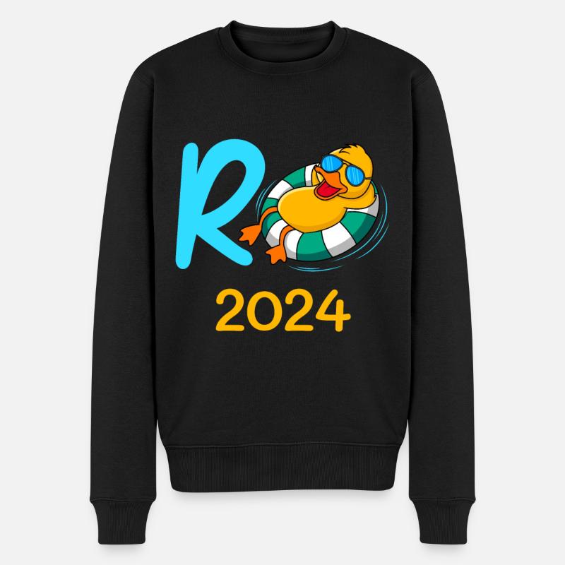 Rente 2024 R-Ente Pensionierung Ruhestand - Männer Premium Bio Pullover - Schwarz