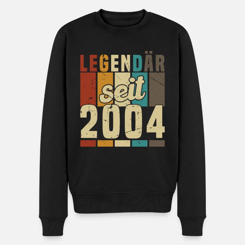 Legendär seit 2004 - Männer Premium Bio Pullover - Schwarz