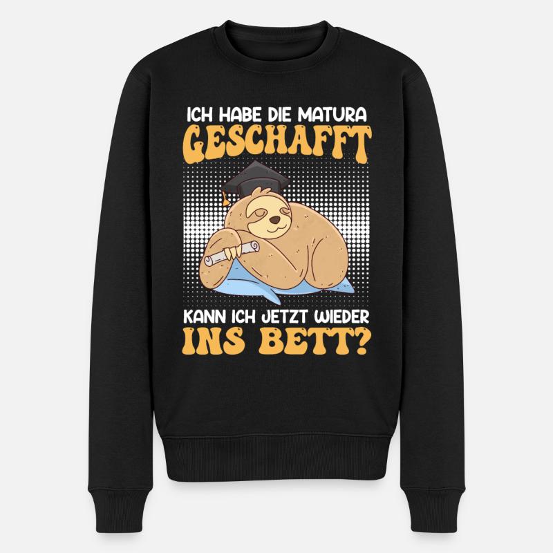 Maturant Habe die Matura Geschafft Abschluss - Männer Premium Bio Pullover - Schwarz