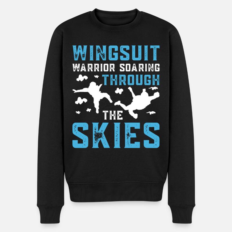 Parachutisme et sports extrêmes - Pull Premium bio Homme - noir